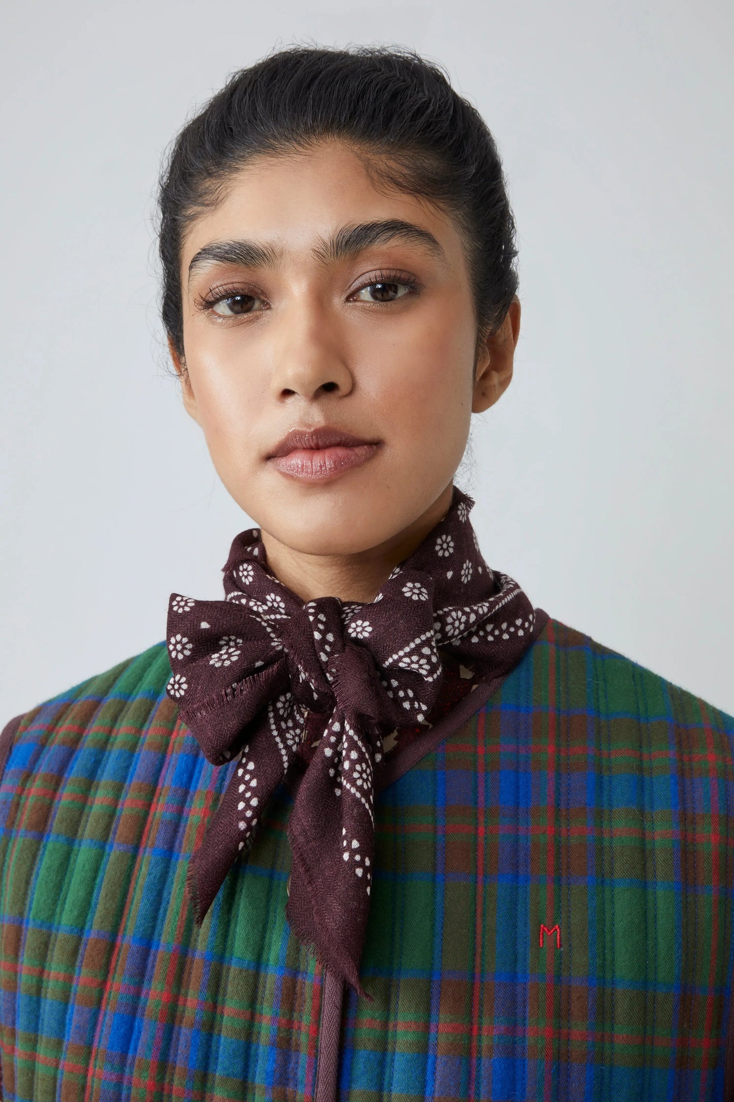 Wool scarf Olaf Moismont no 676