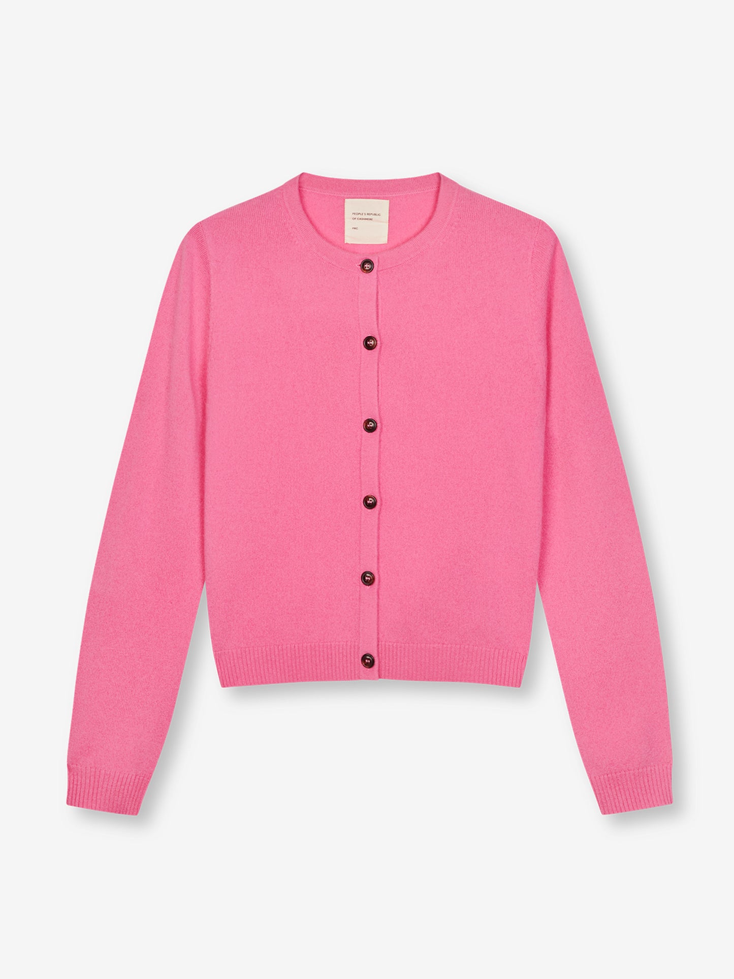 Womens O Cardigan in Pink Cashmere